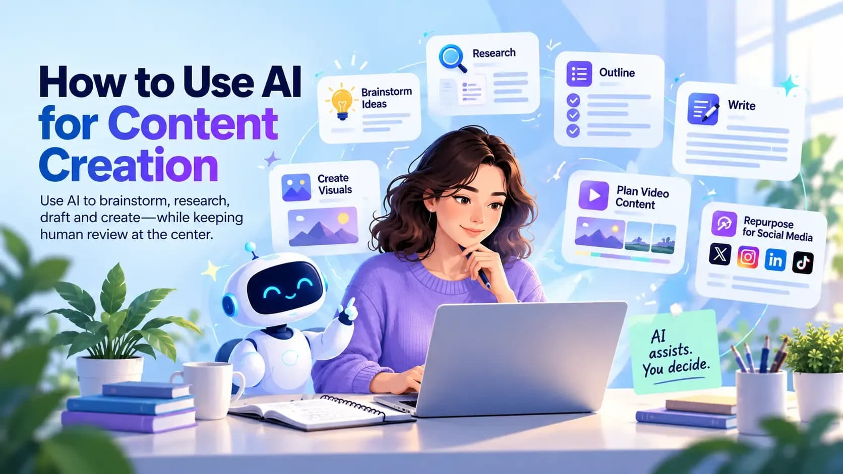 Featured image for How to Use AI for Content Creation