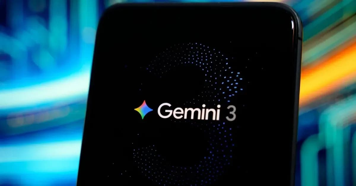 Gemini 3 logo displayed on a smartphone screen