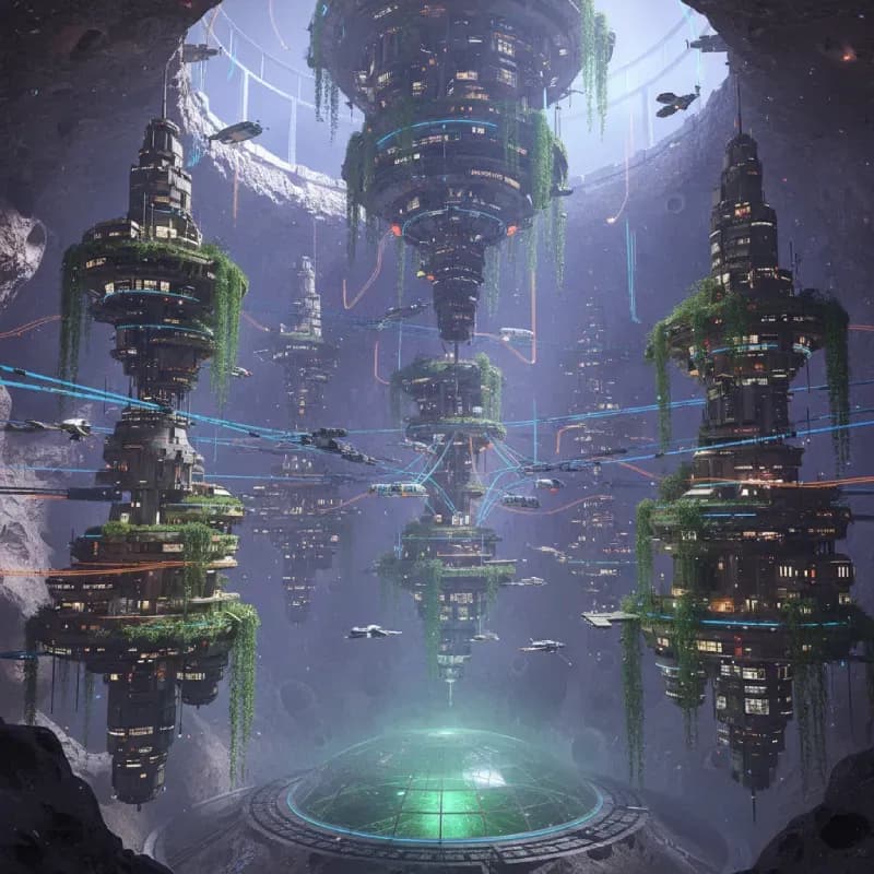 Futuristic cityscape concepts