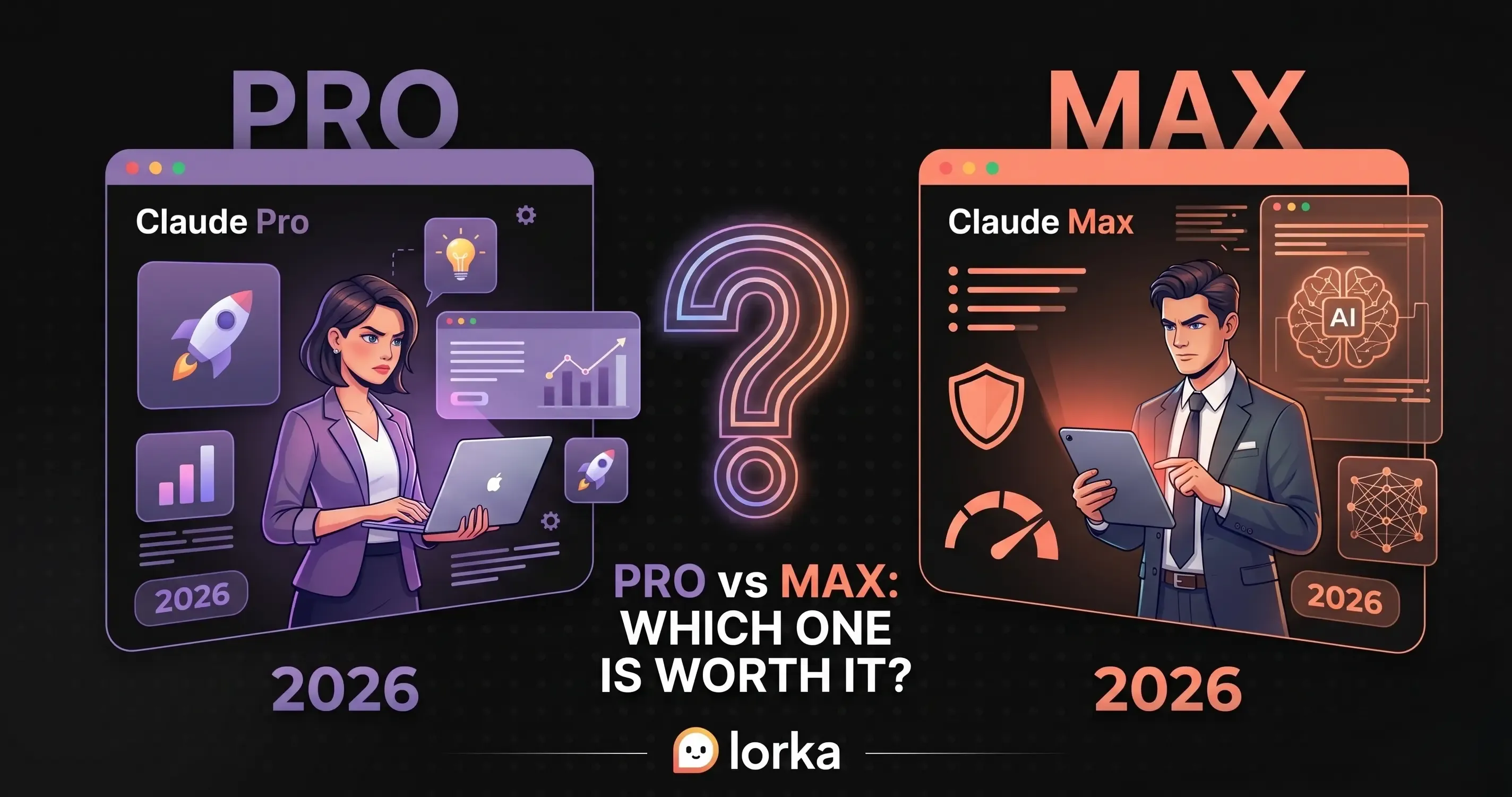 Claude Pro vs Max: Features, Pricing & Limits 2026 | Lorka AI